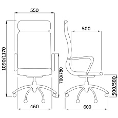 Офисное кресло AksHome City кремовый, экокожа 70017 1