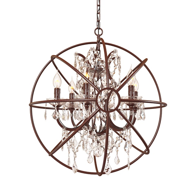 Подвесная люстра Loft IT Foucaults Orb Crystal Loft1897/6 Фото № 4
