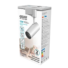 Трековый светодиодный светильник Gauss Track Light Led TR064 2