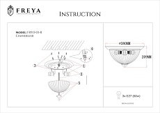 Потолочный светильник Freya Planum FR2913-CL-03-BZ 3