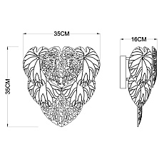 Настенный светильник Arte Lamp Kapri A4078AP-2GO 1