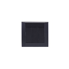 Выключатель Makel 3-кл. СП Defne 10А IP20 дым. металлик 42050091