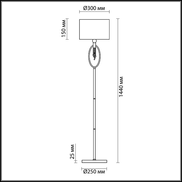 Торшер Lumion Neoclassi Santiago 4515/1F изображение 3 Торшер Lumion Neoclassi Santiago 4515/1F Фото № 3