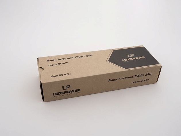 Блок питания LEDS POWER 250Вт 24В BLACK 003054 изображение 1 Блок питания LEDS POWER 250Вт 24В BLACK 003054 Фото № 1