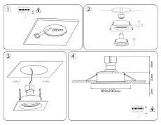 Встраиваемый точечный светильник Ambrella light TECHNO SPOT TN102758 1