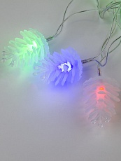 Светодиодная гирлянда Uniel Шишки 220V разноцветный ULD-S0500-050/DTA Multi IP20 Pine Cones UL-00007193 2