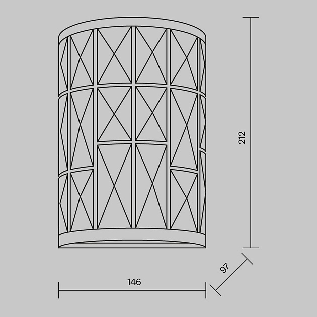 Настенный светильник Maytoni Gelid MOD184-WL-01-CH Фото № 3