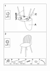 Кухонный стул Woodville Gabi 15353 1