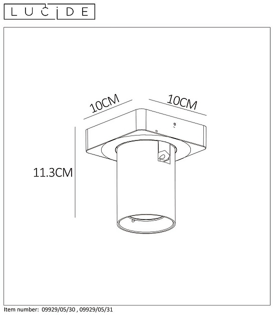 Спот Lucide Nigel 09929/05/31 изображение 3 Спот Lucide Nigel 09929/05/31 Фото № 3