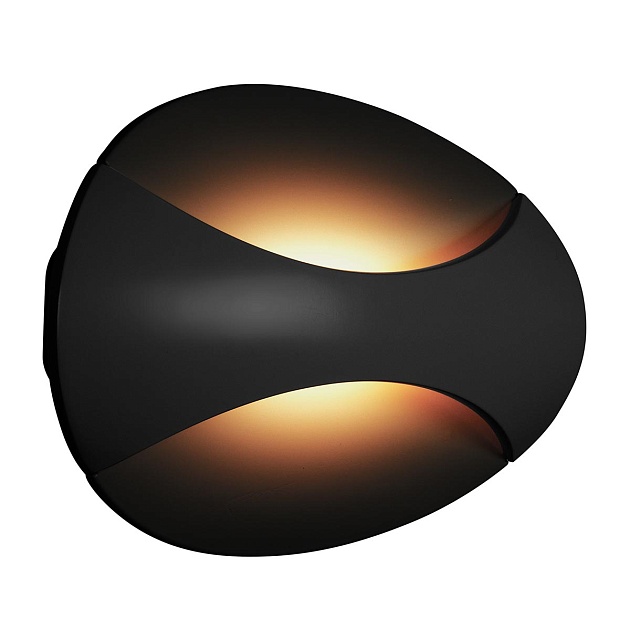 Настенный светодиодный светильник iLedex Flux ZD7151-6W BK Black+Gold Фото № 1