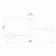 Потолочная люстра Eurosvet Arcada 70127/8 черный/дымчатый 2