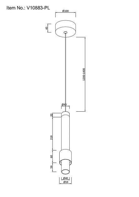 Подвесной светодиодный светильник Moderli Elli V10883-PL Фото № 2