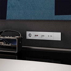 Розетка акустическая встраиваемая Voltum S70 4-местная, (белый матовый) VLS060302 1