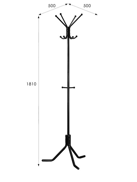 Напольная вешалка Мебелик Пико 3 007936 изображение 3 Напольная вешалка Мебелик Пико 3 007936 Фото № 3