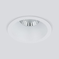 Встраиваемый светодиодный светильник Elektrostandard Lin 15266/LED 7W 3000K WH белый a063925 1