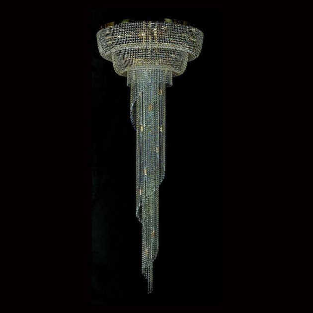 Каскадная люстра Artglass Spiral Column 1000X2500 CE Фото № 1