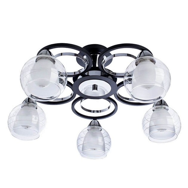 Потолочная люстра Arte Lamp Ginevra A1604PL-5BK Фото № 1