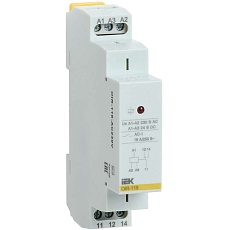 Реле промежуточное модульное OIR 1 контакт 16А 230В AC IEK OIR-116-AC230V