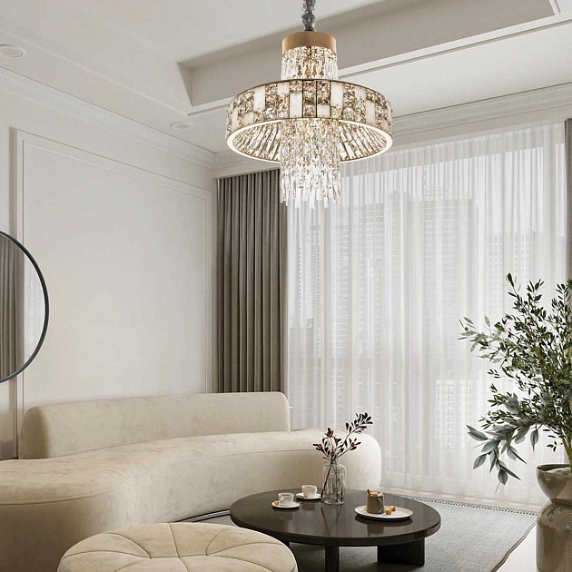 Подвесная светодиодная люстра Modelux Premium ML.6987.600P изображение 2 Подвесная светодиодная люстра Modelux Premium ML.6987.600P Фото № 2