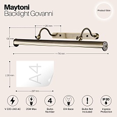 Подсветка для картин Maytoni Govanni PIC119-44-R 1