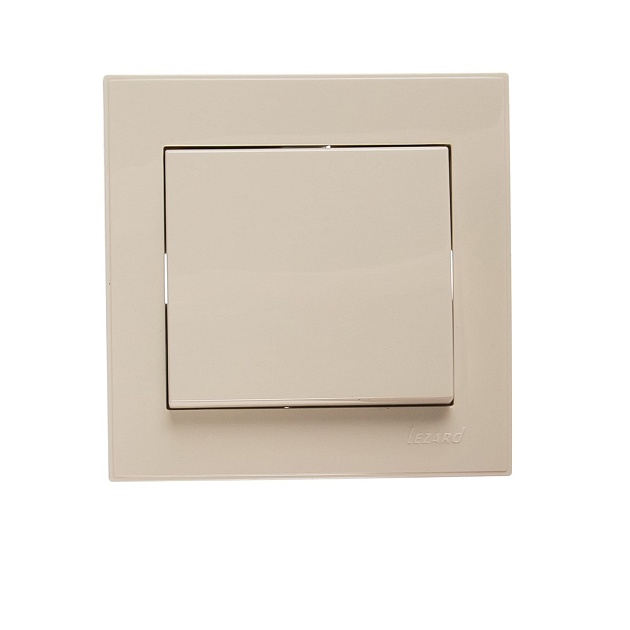 Выключатель Lezard Rain белый 703-0202-100 Фото № 1