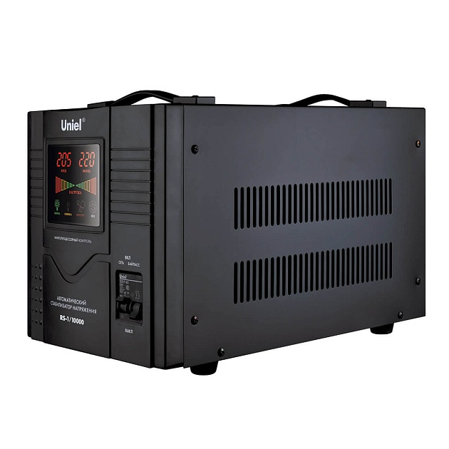 Стабилизатор напряжения Uniel 10000ВА RS-1/10000 03114 изображение 1 Стабилизатор напряжения Uniel 10000ВА RS-1/10000 03114 Фото № 1