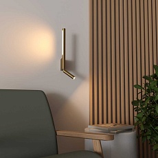 Настенный светодиодный светильник Elektrostandard Sarca LED 3000K 40111/LED латунь a066400 3