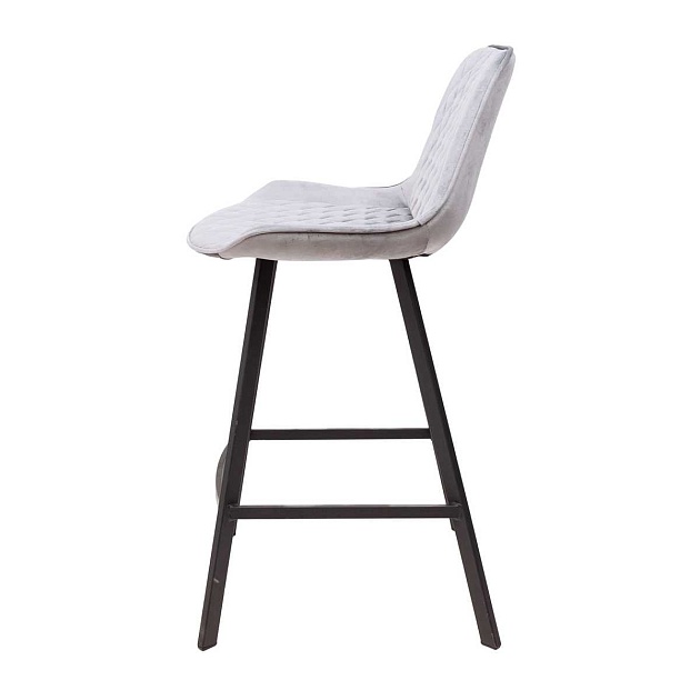 Барный стул AksHome Leros светло-серый, велюр 81473 Фото № 12