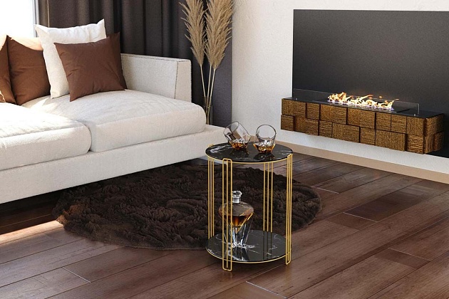 Кофейный стол Sheffilton SHT-CT34 золото/черный мрамор 2502873003 Фото № 6