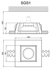 Встраиваемый светильник Artpole SGS1 2
