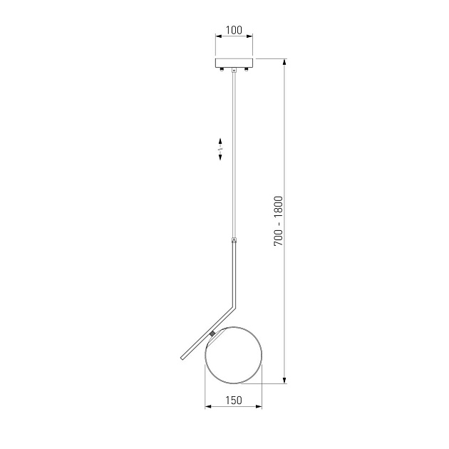 Подвесной светильник Eurosvet 50159/1 хром Фото № 2