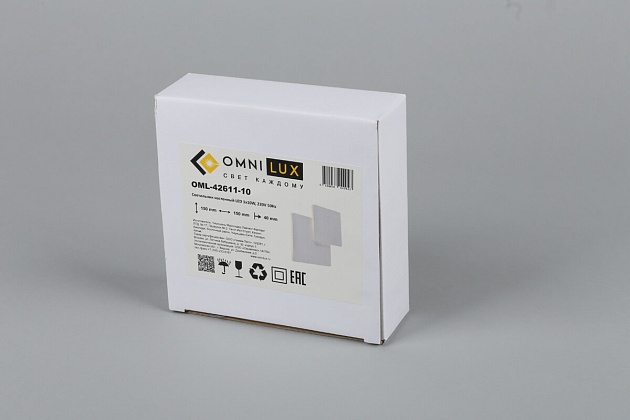 Настенный светодиодный светильник Omnilux Banbury OML-42611-10 Фото № 9