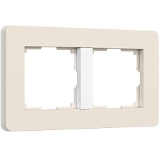Рамка Werkel Split на 2 поста айвори/белый W0023066 4690389206054