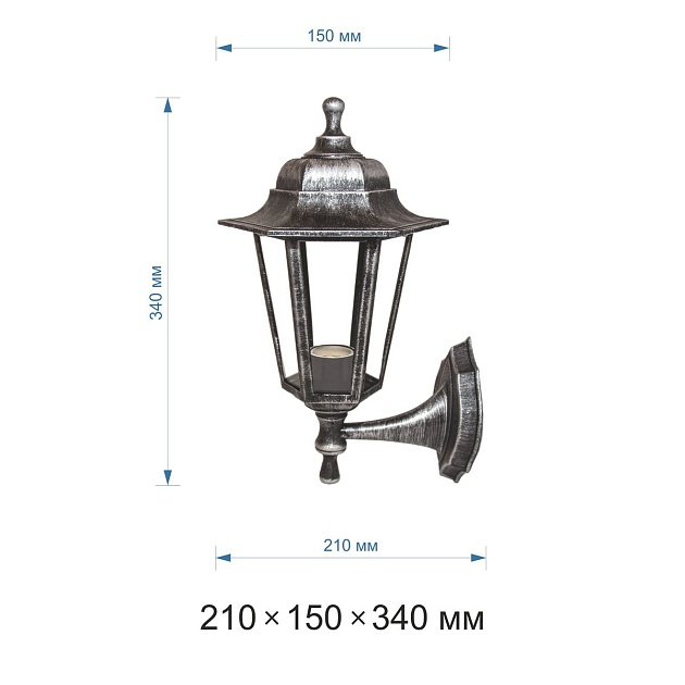 Уличный настенный светильник Apeyron Леда 11-99сер Фото № 2