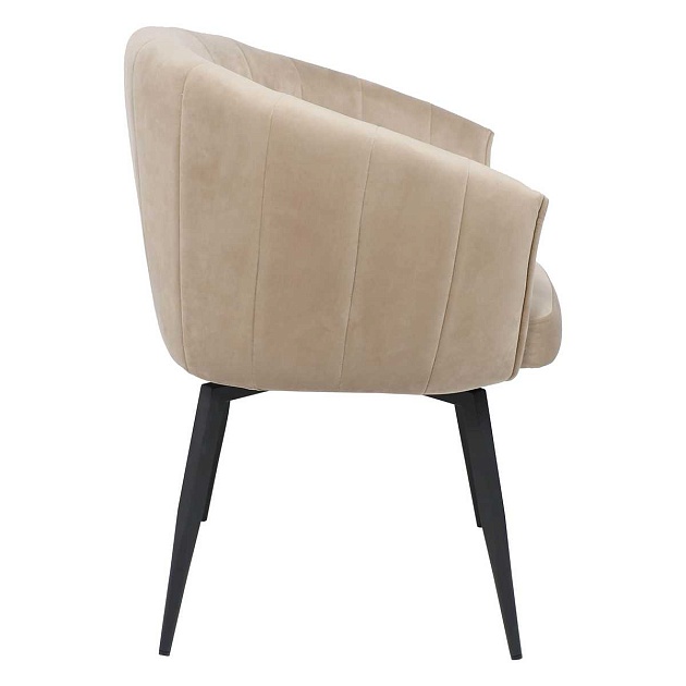 Поворотное кресло AksHome Melon бежевый велюр/черный 102945 Фото № 9