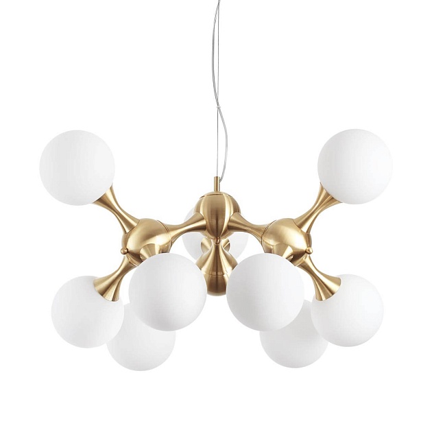 Подвесная люстра Ideal Lux Nodi SP9 Ottone Satinato 241036 Фото № 1