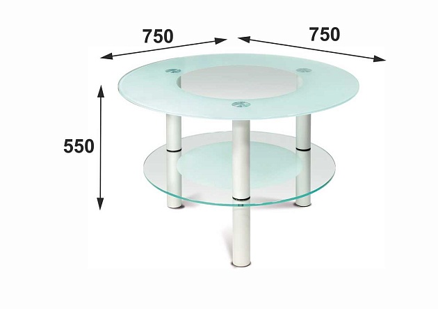 Журнальный стол Мебелик Кристалл 3 001879 изображение 3 Журнальный стол Мебелик Кристалл 3 001879 Фото № 3