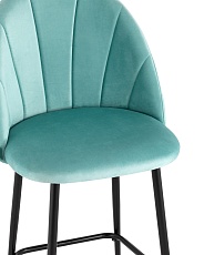 Полубарный стул Stool Group Логан велюр пыльно-голубой AV 413-H50-08(PP) 1