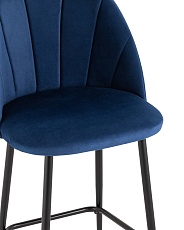 Полубарный стул Stool Group Логан велюр синий AV 413-Cb-08(PP) 1
