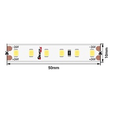 Светодиодная влагозащищенная лента DesignLed 14,4W/m 120120Led/m 2835SMD дневной белый 5M DSG2120-24-NW-65 007783