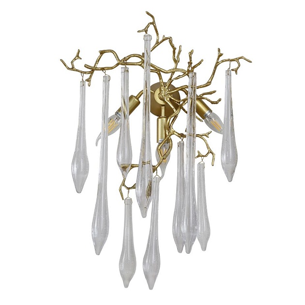Настенный светильник Crystal Lux Reina AP3 Gold Pearl изображение 1 Настенный светильник Crystal Lux Reina AP3 Gold Pearl Фото № 1