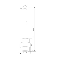 Подвесной светильник TK Lighting 5401 Calisto 1