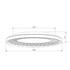 Потолочный светодиодный светильник Eurosvet Parafe 40023/1 LED серый 1