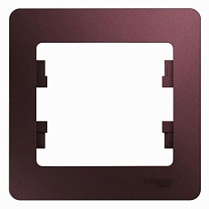 Рамка 1-постовая Systeme Electric Glossa баклажановая GSL001101
