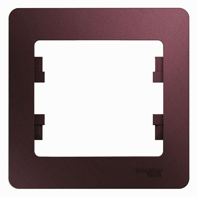 Рамка 1-постовая Systeme Electric Glossa баклажановая GSL001101 Фото № 1