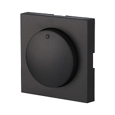 Накладка LK Studio светорегулятора с желтой световой индикацией (черный бархат) LK80 847108-1 1