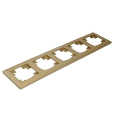Рамка 5-постовая Stekker Катрин золото PFR00-7005-08 49610 5
