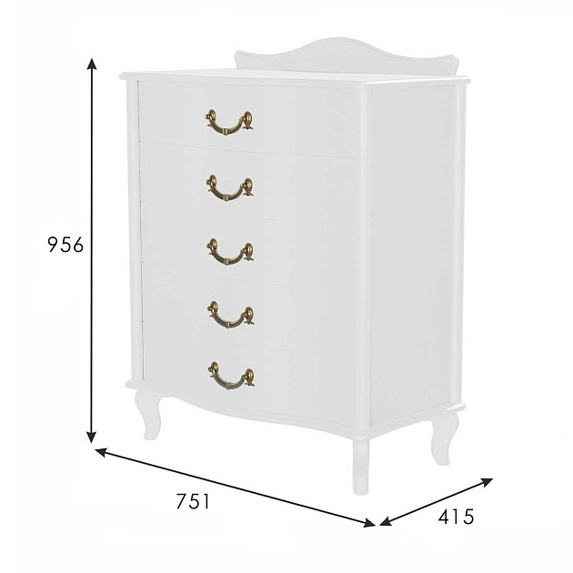 Комод Мебелик Джульетта 008544 Фото № 3