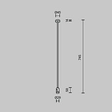 Крепление потолочное Maytoni Technical Accessories for tracks Flarity TRA159C-S1-BS 4