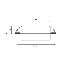 Встраиваемый светильник Hesby Lighting Nimbus IP20, 15Вт, GX53, белый HSBL_0127 1